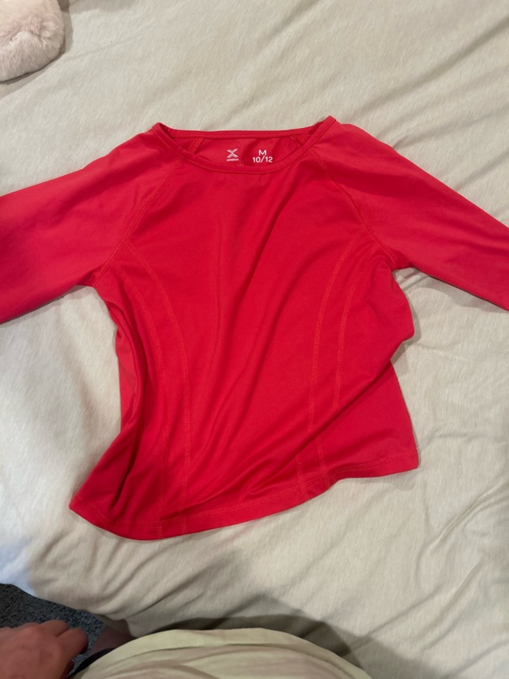 Xersion Red Long-Sleeve Performance Tee